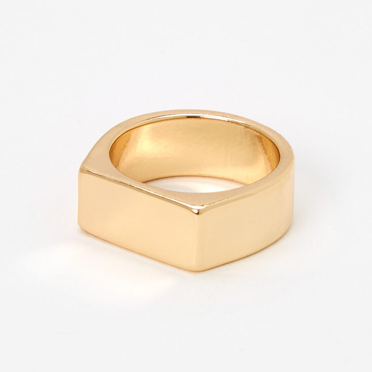 Gold Flattop Ring,