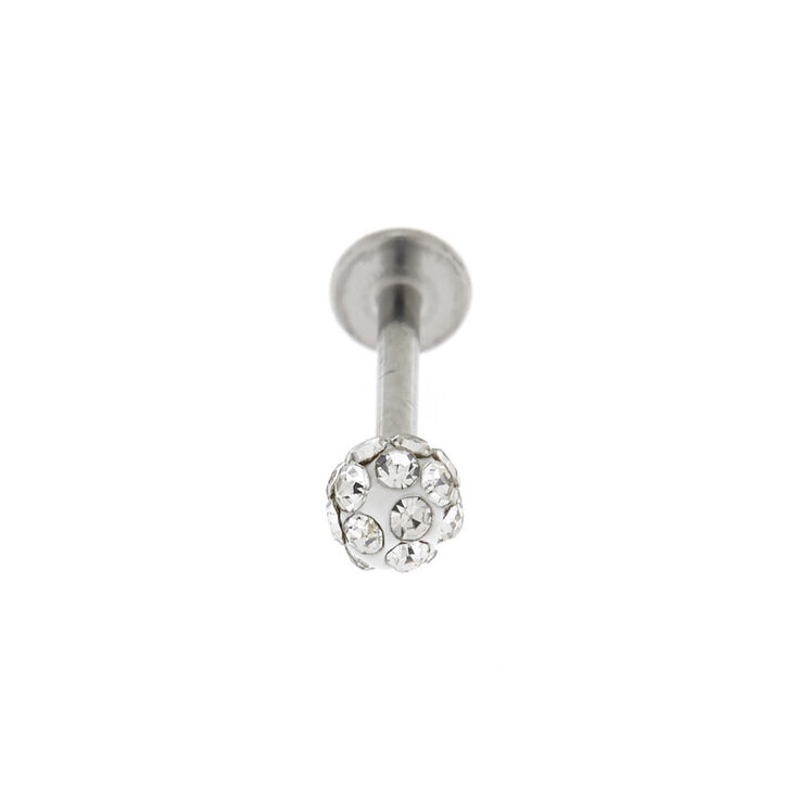 Silver 16G Fireball Helix Stud Earring,
