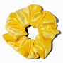 Medium Yellow Velvet Hair Scrunchie,