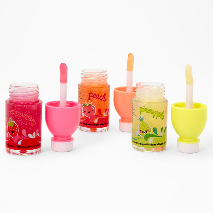 Fruit Flavored Water Lip Gloss Set - 3 Pack,