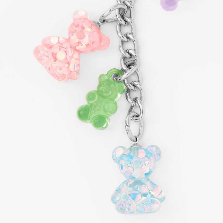 Glitter Bear Charms Keychain,