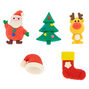 Christmas Erasers - 5 Pack,