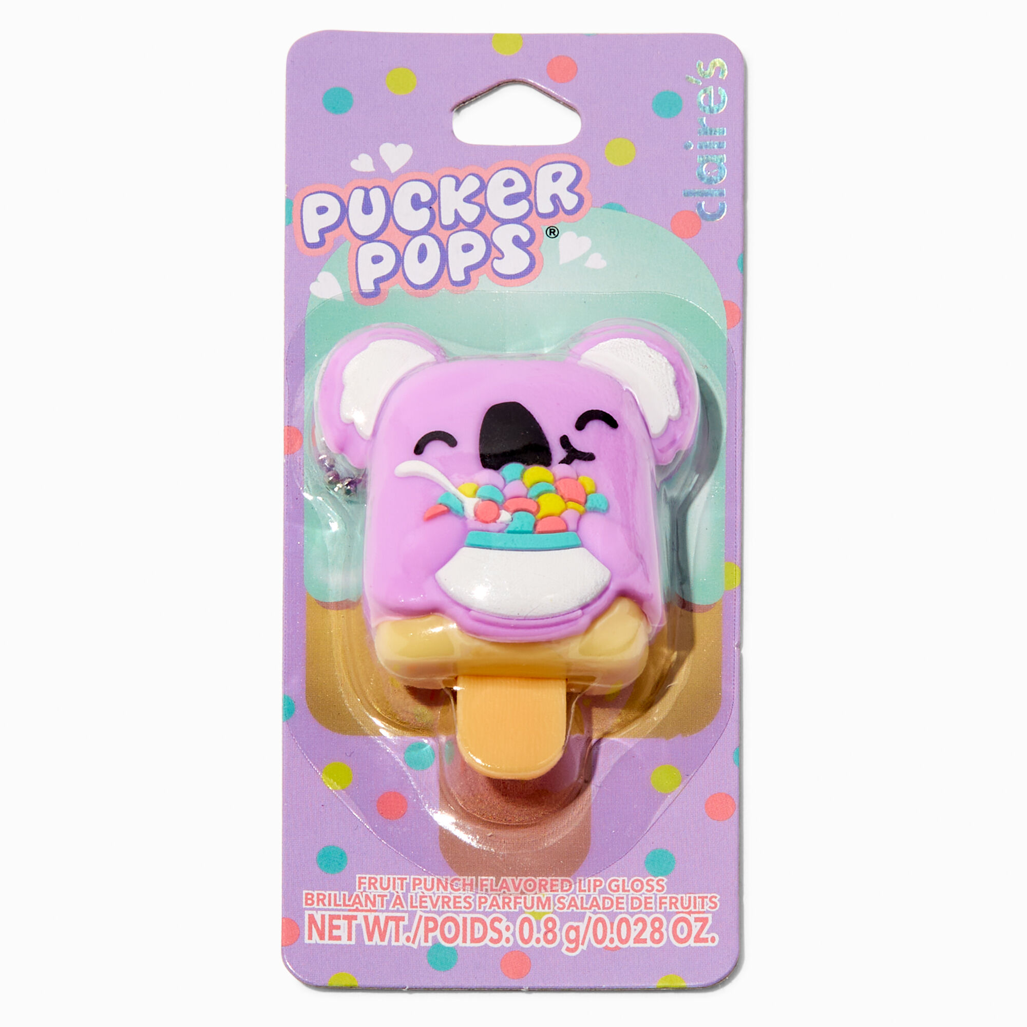Pucker Pops® Koala Cereal Lip Gloss - Fruit Punch,