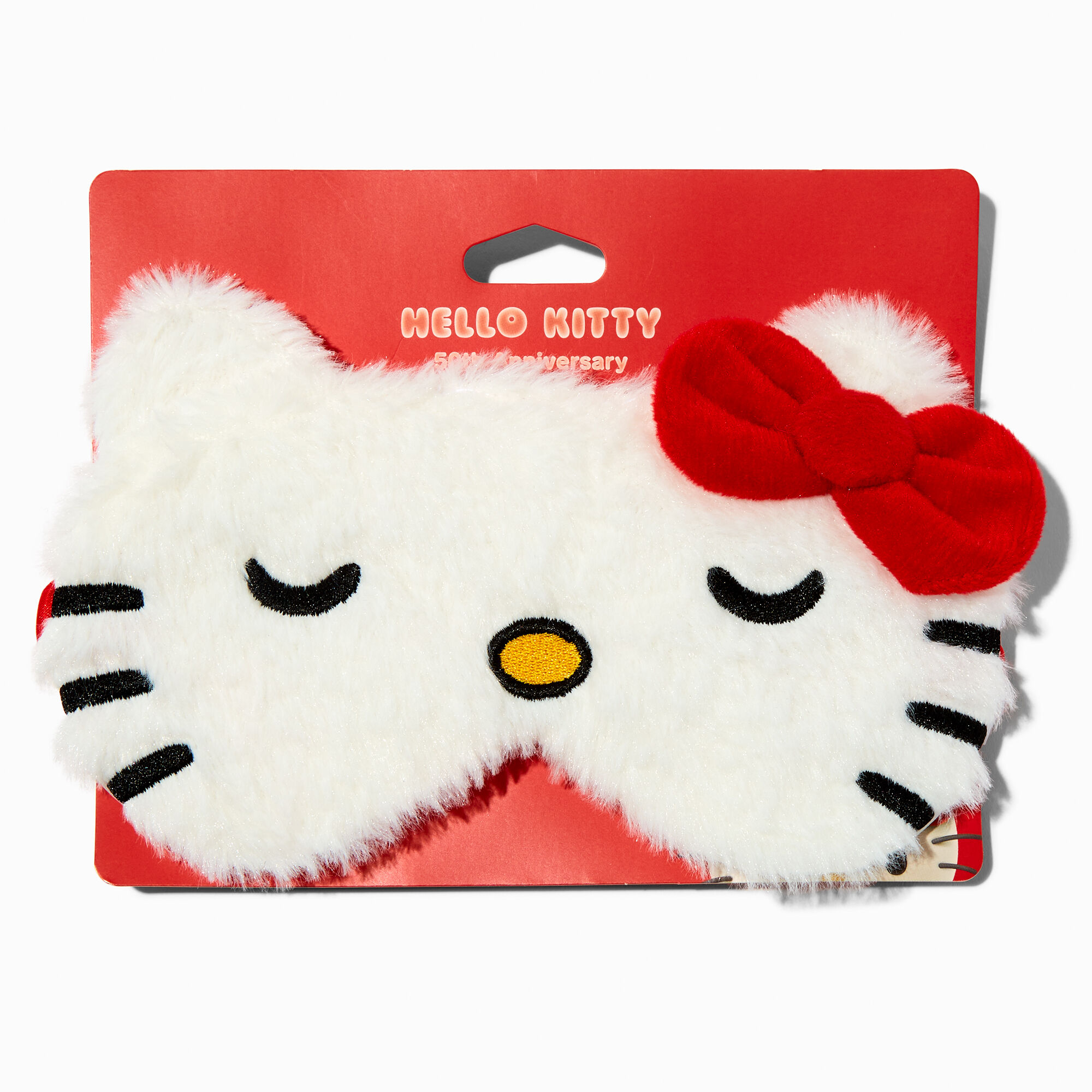 Hello Kitty® 50th Anniversary Claire's Exclusive Furry Sleeping Mask,
