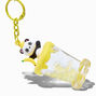 Panda Banana Water-Filled Glitter Keychain,